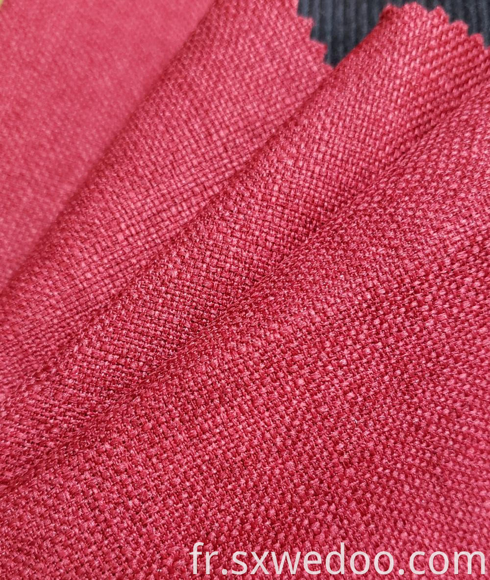 Red Linen Fabric